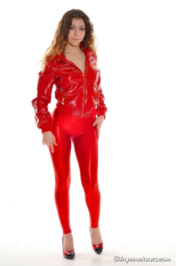 Free porn pics of Posing in Red Spandex 18 of 65 pics