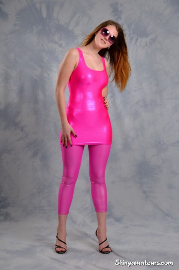 Free porn pics of Sexy and Shiny Pink Spandex 23 of 81 pics