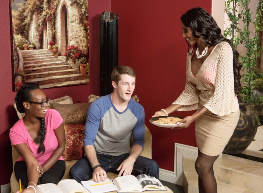 Office stepmom girlfriend interracial