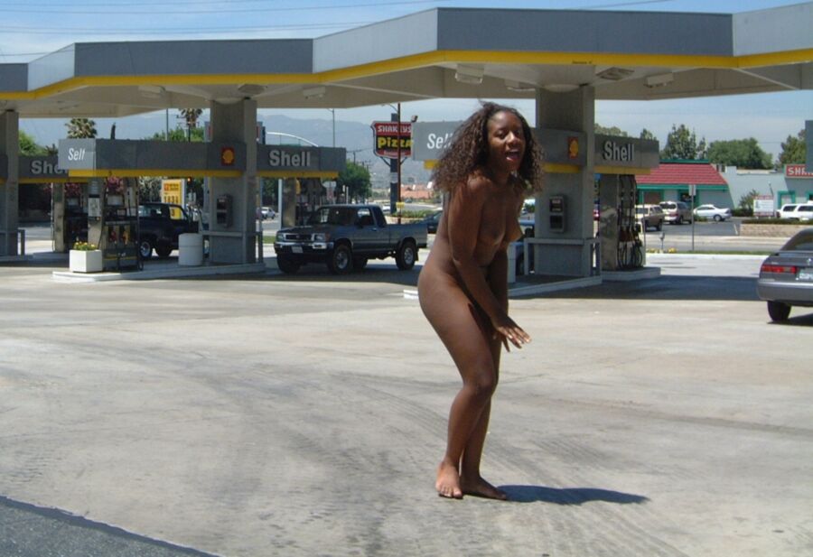 Free porn pics of Sexy Black Women Naked and Barefoot in Public 3 of 134 pics