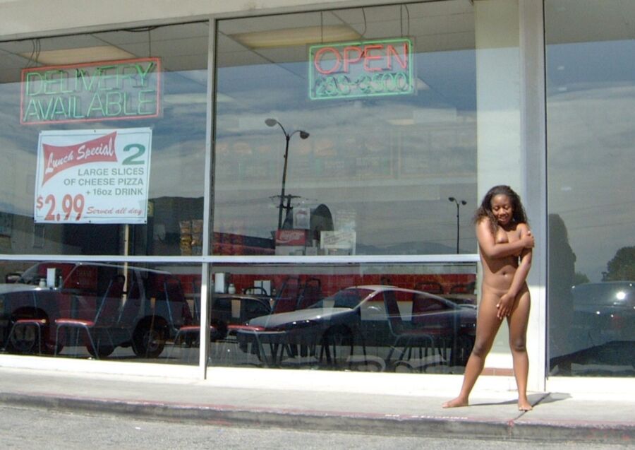 Free porn pics of Sexy Black Women Naked and Barefoot in Public 1 of 134 pics