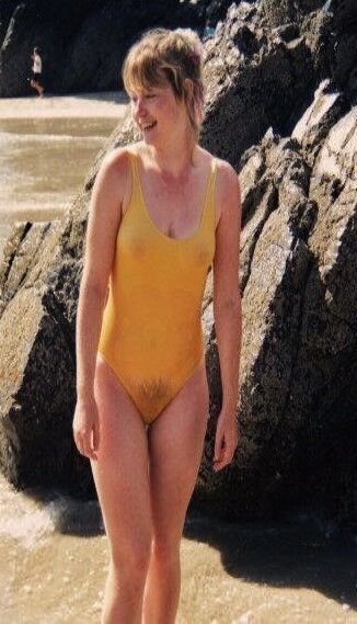 Nude girl hairy swimsuit