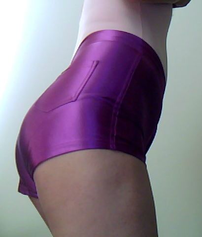 Free porn pics of my new sexy disco shorts 2 of 17 pics