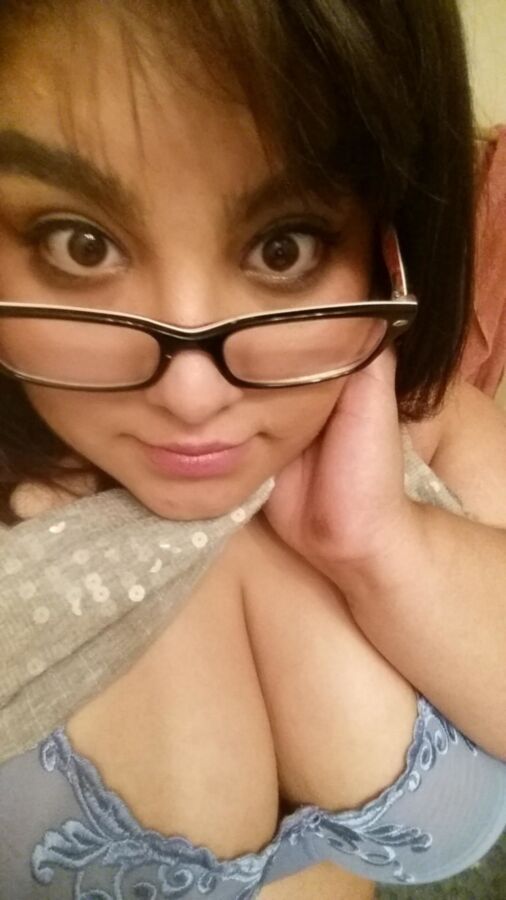 Free porn pics of Chubby nerd is proud of her massive titties 14 of 55 pics