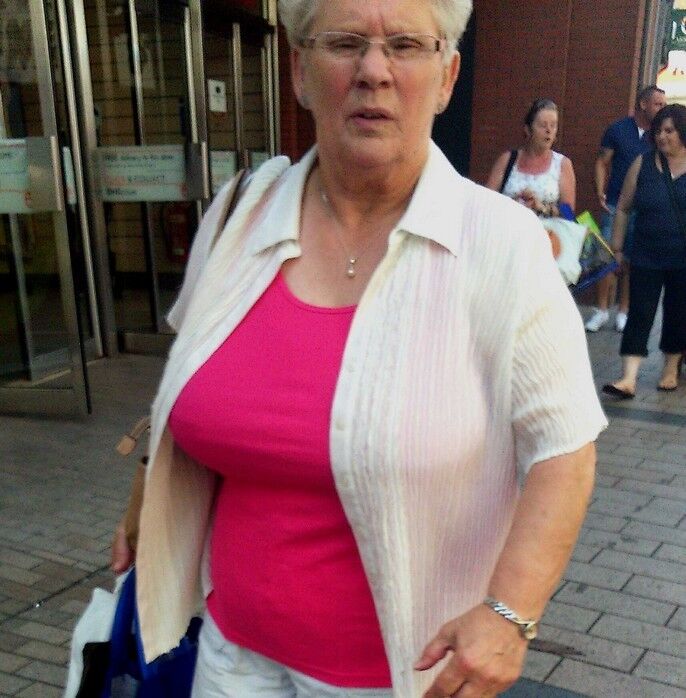 Street grannies model handsome