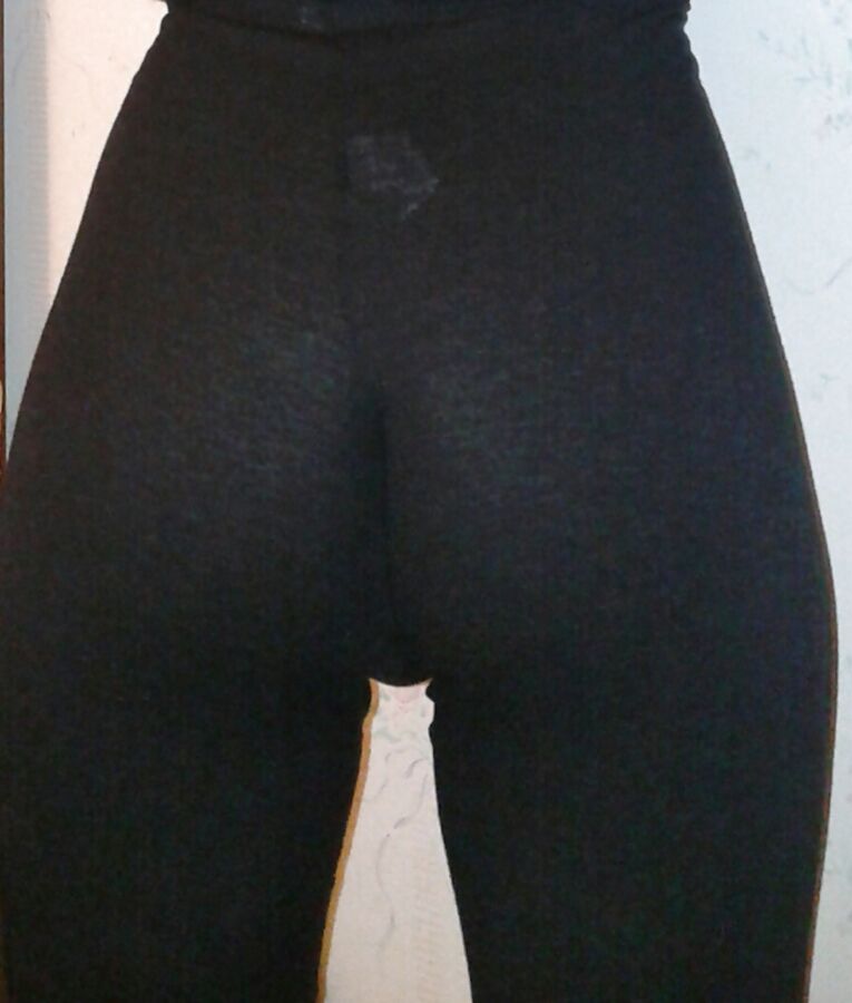 Free porn pics of Trying thongs wearing see through leggings - Sirky 16 of 18 pics