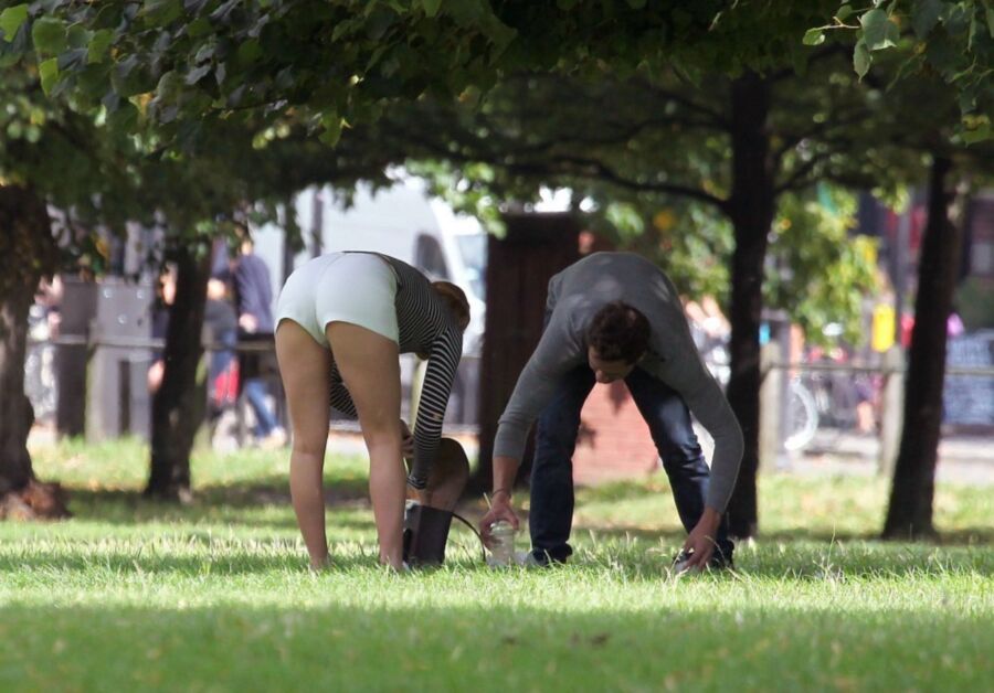 Free porn pics of Margot Robbie - Short Shorts in London Park 13 of 22 pics