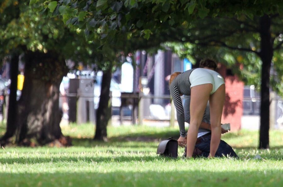 Free porn pics of Margot Robbie - Short Shorts in London Park 19 of 22 pics