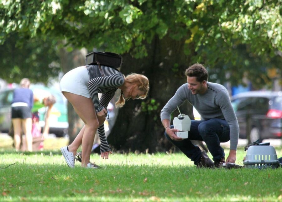 Free porn pics of Margot Robbie - Short Shorts in London Park 18 of 22 pics