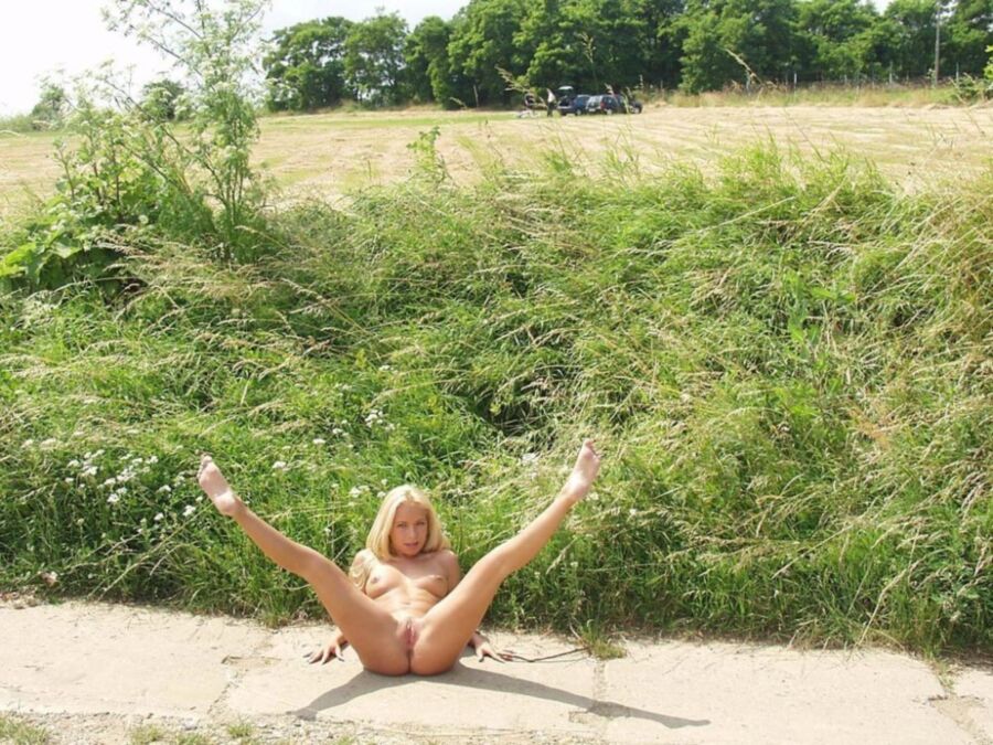 Free porn pics of Beautiful Blonde Brigitta Posing Outside_ 15 of 80 pics