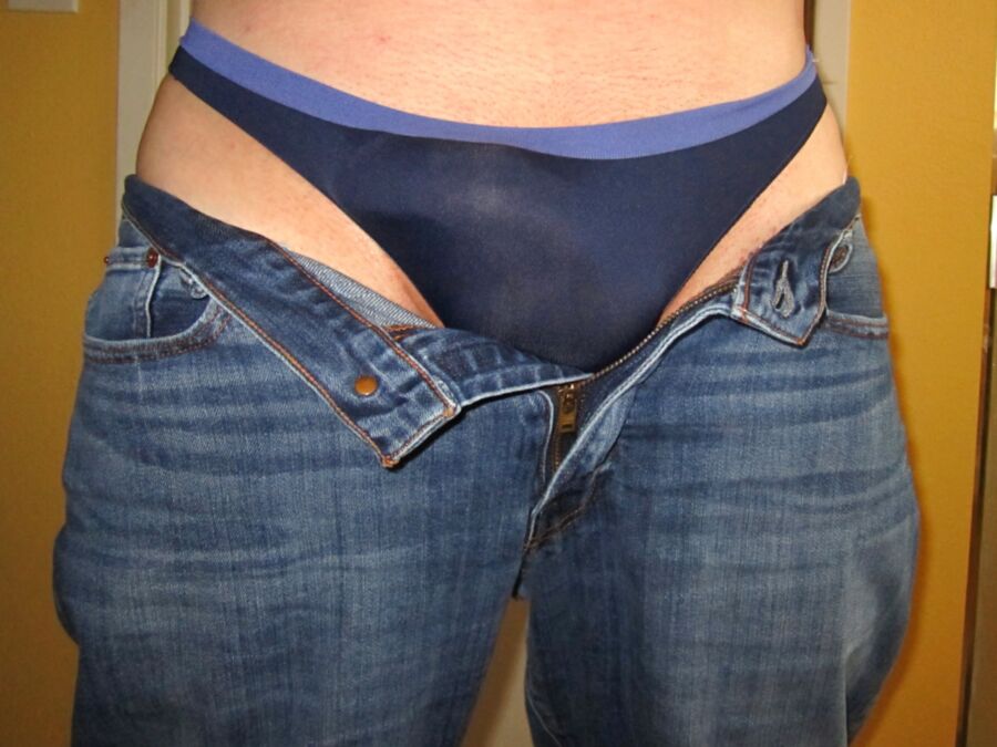 Free porn pics of Thong under jeans 10 of 10 pics