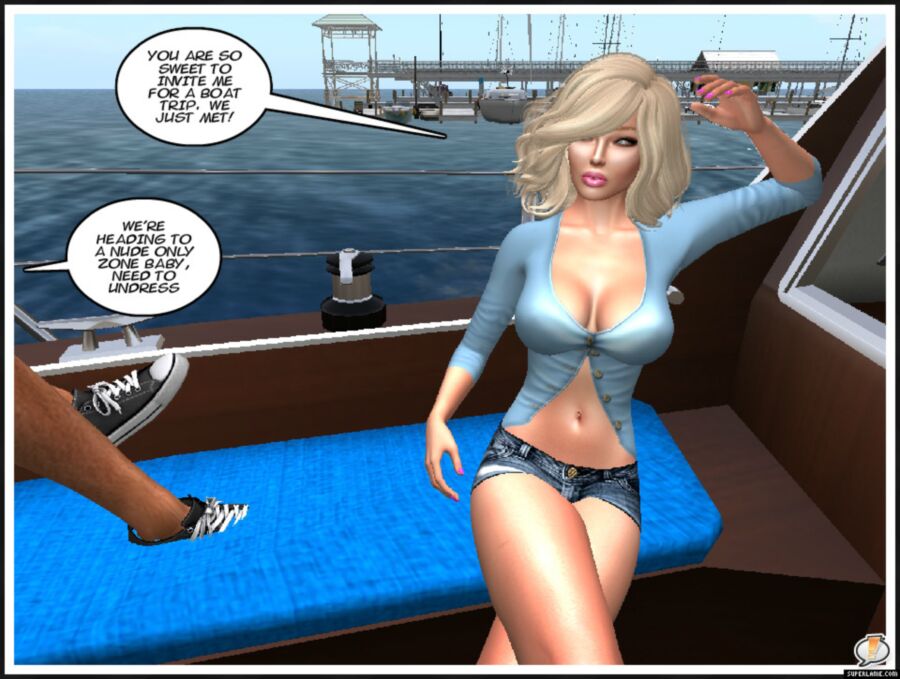 Free porn pics of Cassi Goes Secondlife Boating 1 of 18 pics