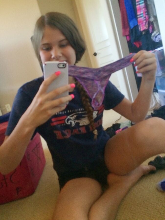 Free porn pics of Young Teen Hailey Showing Off Her Sexy Little Panties 1 of 12 pics