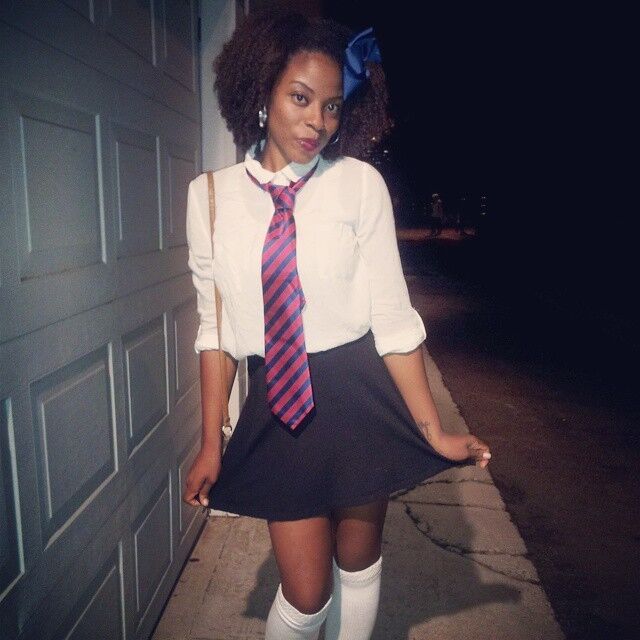 Glasses miniskirt torture schoolgirl