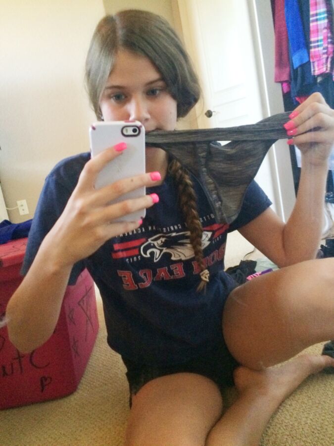 Free porn pics of Young Teen Hailey Showing Off Her Sexy Little Panties 3 of 12 pics