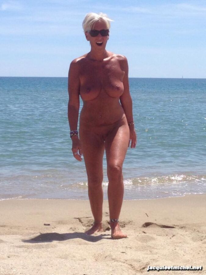 Free porn pics of Silver Haired MILF on Beach 13 of 63 pics