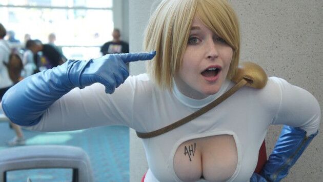 Free porn pics of Power Girl - Thick and Busty At The Comic Con 5 of 16 pics