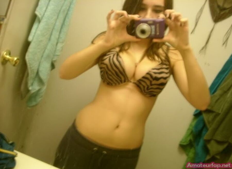 Free porn pics of Cute Busty Brunette Teen Hot Self Pics 8 of 40 pics
