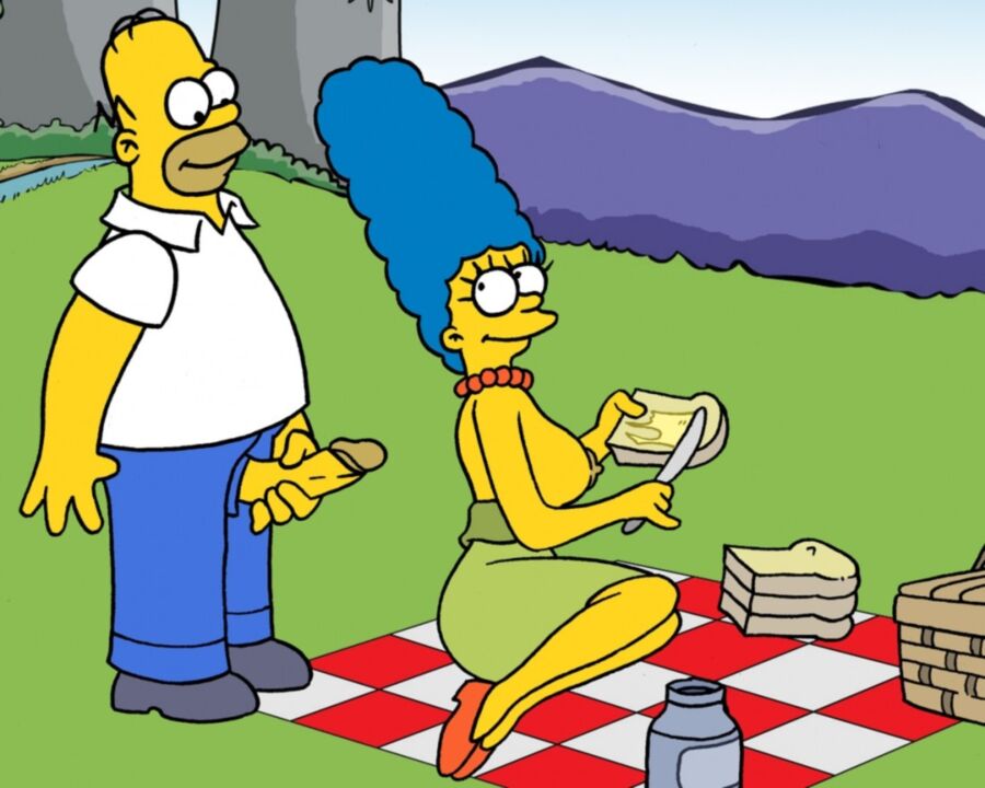 Free porn pics of The Simpsons - Romantic Picnic 2 of 10 pics
