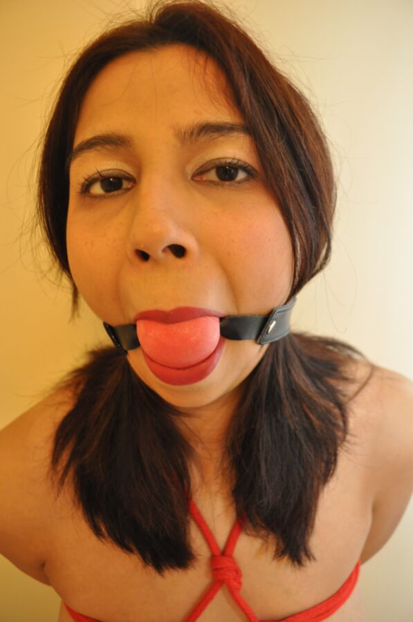 Free porn pics of Asha cleave, ball, tape, and bitgagged  5 of 10 pics