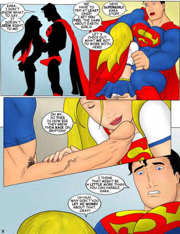Free porn pics of Supergirl with Superman and Captain Marvel 3 of 9 pics
