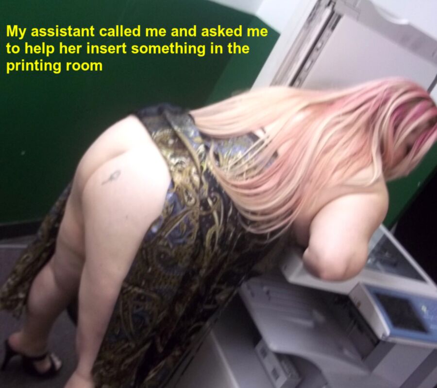 Free porn pics of BBW and Chubby At The Office CAPTIONS 3 of 41 pics