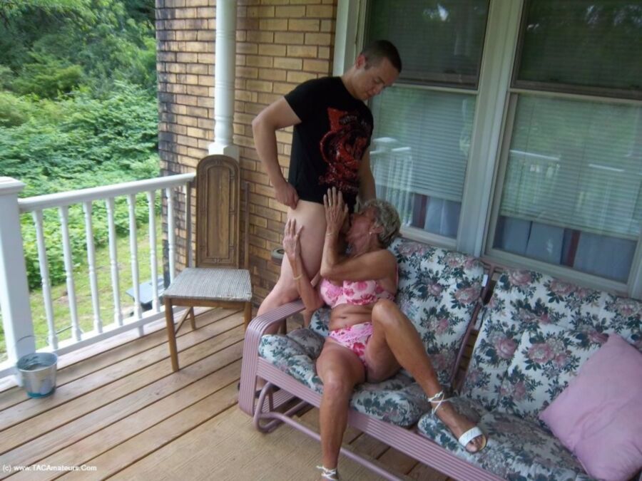 Fucking on the porch