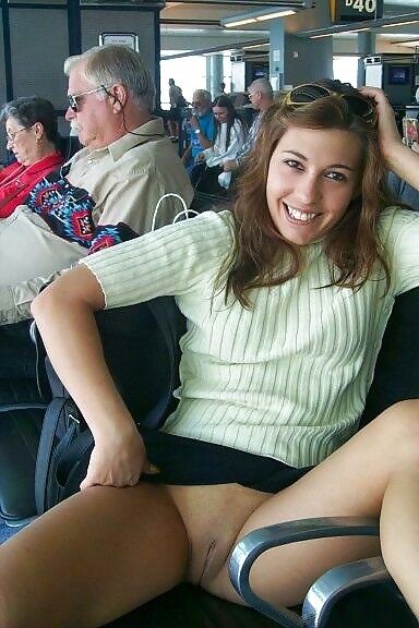 Free porn pics of Pussy Flashing in Public 17 of 64 pics