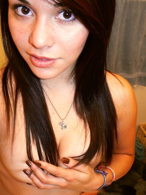 Free porn pics of Really cute and hot brunette teen.. selfshots 3 of 32 pics