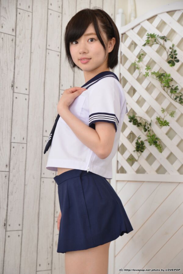 Free porn pics of JAV Idol Rin Sasayama schoolgirl cosplay 8 of 181 pics
