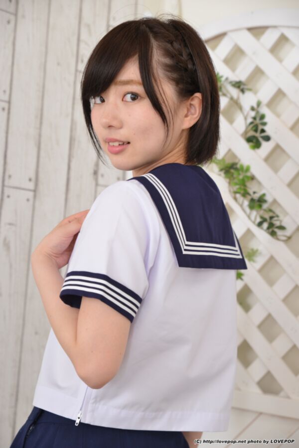 Free porn pics of JAV Idol Rin Sasayama schoolgirl cosplay 10 of 181 pics