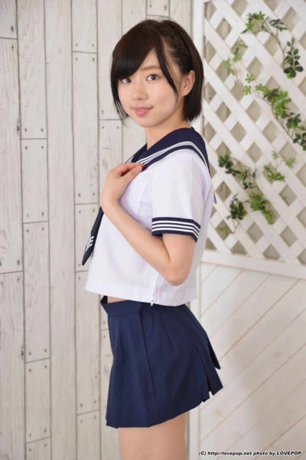 Free porn pics of JAV Idol Rin Sasayama schoolgirl cosplay 6 of 181 pics