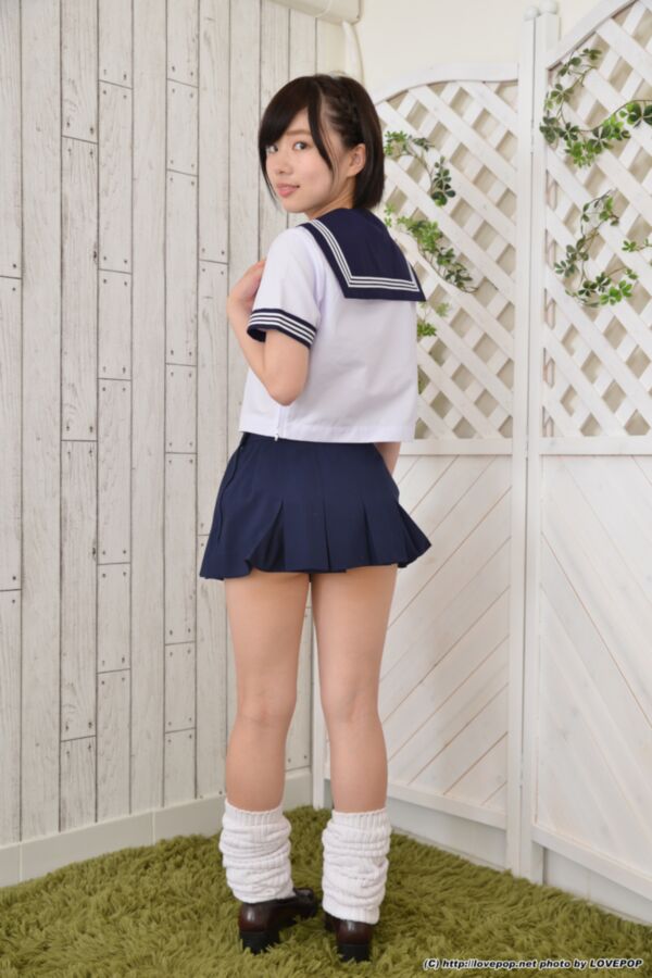 Free porn pics of JAV Idol Rin Sasayama schoolgirl cosplay 9 of 181 pics