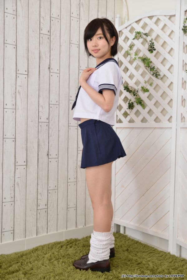 Free porn pics of JAV Idol Rin Sasayama schoolgirl cosplay 7 of 181 pics