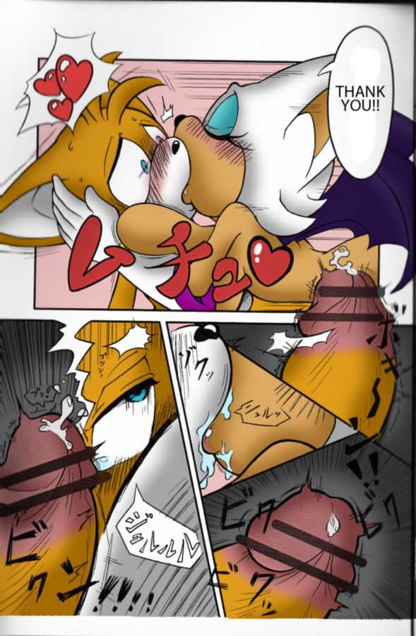 Free porn pics of Kemono no Kanzume (Rouge the Bat x Tails translated) 13 of 18 pics