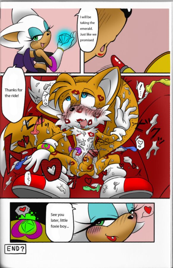 Free porn pics of Kemono no Kanzume (Rouge the Bat x Tails translated) 18 of 18 pics