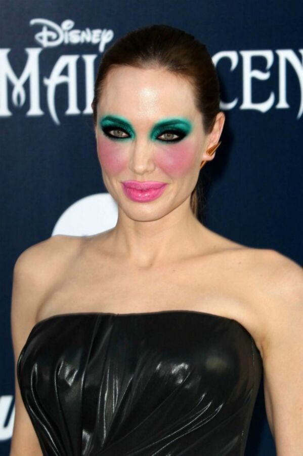 Free porn pics of Angelina Jolie Slutty Makeup fakes 3 of 12 pics
