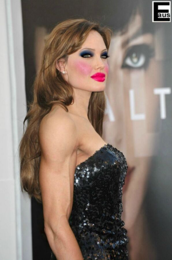 Free porn pics of Angelina Jolie Slutty Makeup fakes 12 of 12 pics