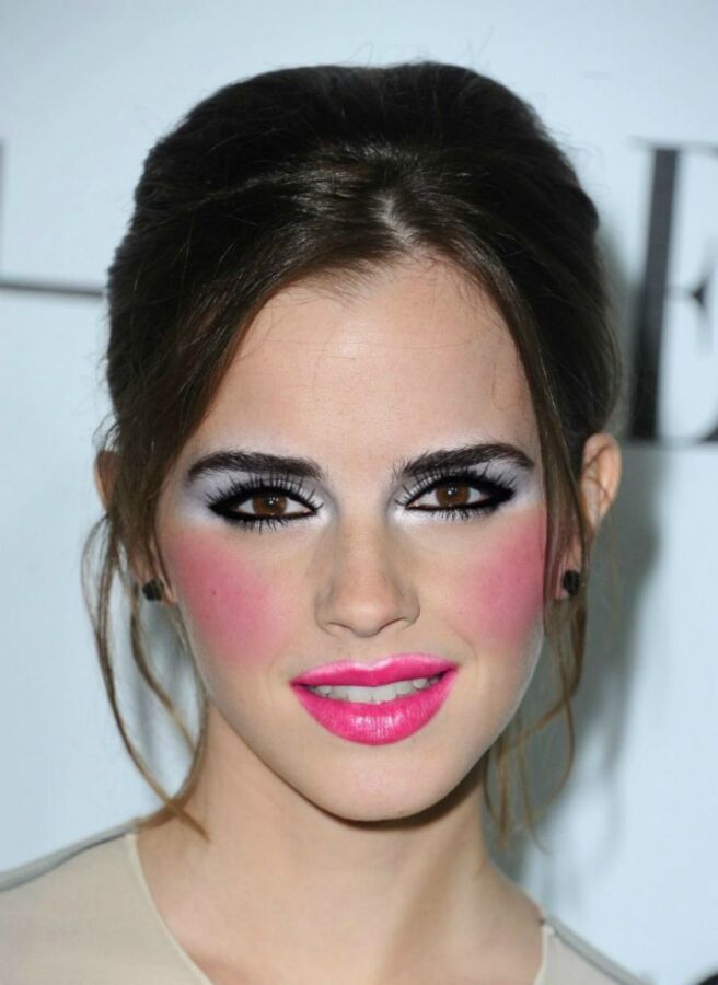Free porn pics of Emma Watson Slutty Makeup fakes 10 of 13 pics