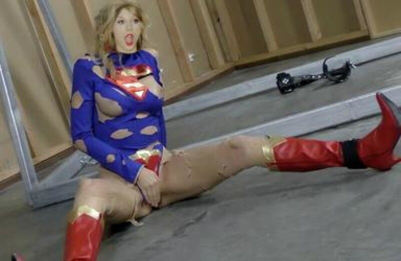 Free porn pics of Taylor As Supergirl femdom bondage peril 5 of 8 pics