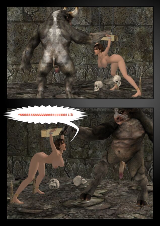 Free porn pics of Lara Croft Vs The Minotaurus W.I.P. 16 of 29 pics