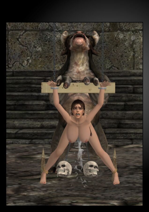Free porn pics of Lara Croft Vs The Minotaurus W.I.P. 22 of 29 pics
