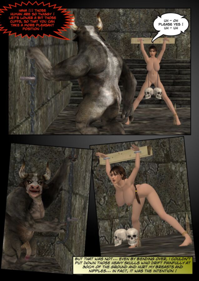 Free porn pics of Lara Croft Vs The Minotaurus W.I.P. 14 of 29 pics