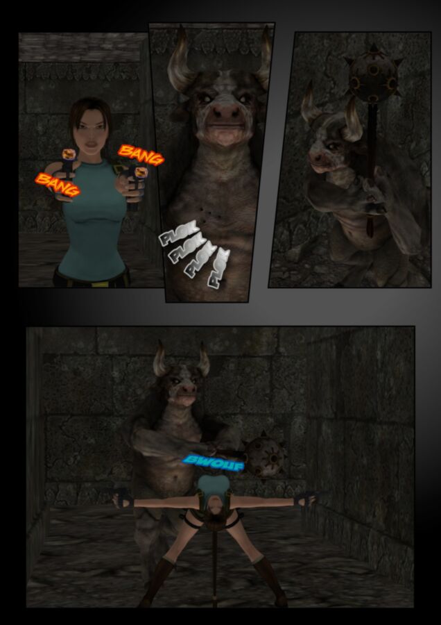 Free porn pics of Lara Croft Vs The Minotaurus W.I.P. 3 of 29 pics