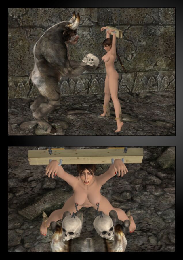 Free porn pics of Lara Croft Vs The Minotaurus W.I.P. 11 of 29 pics