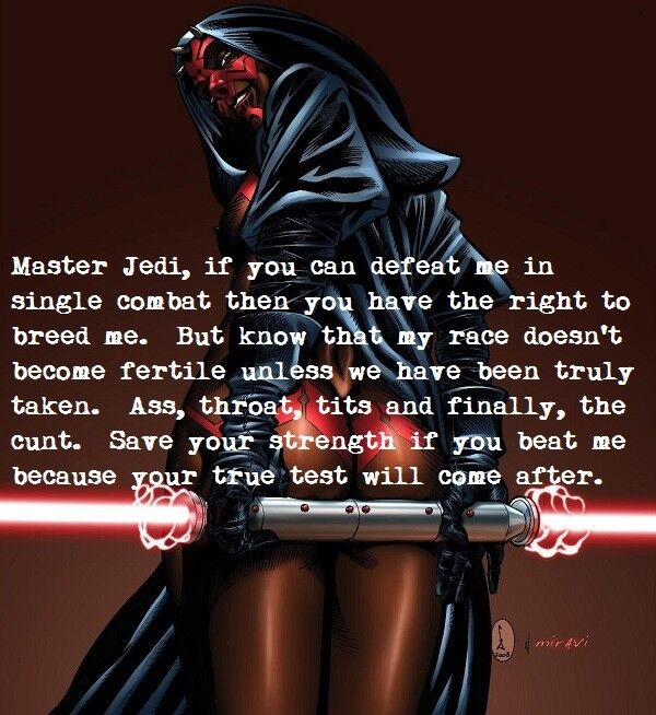 Free porn pics of Star Wars Cartoon Captions (Art by Miravi) 9 of 20 pics