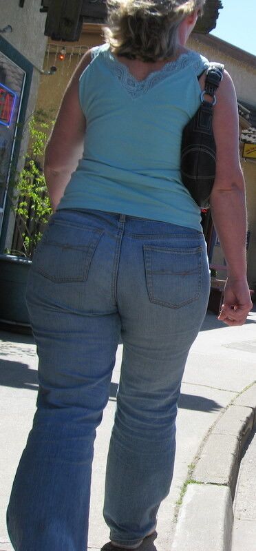 Free porn pics of Big Blue - My favorite candid big butts in jeans 2 of 24 pics