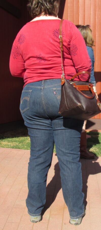 Free porn pics of Big Blue - My favorite candid big butts in jeans 11 of 24 pics