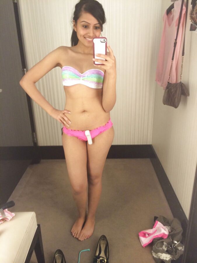 Free porn pics of British Indian lingerie shopping! 9 of 15 pics