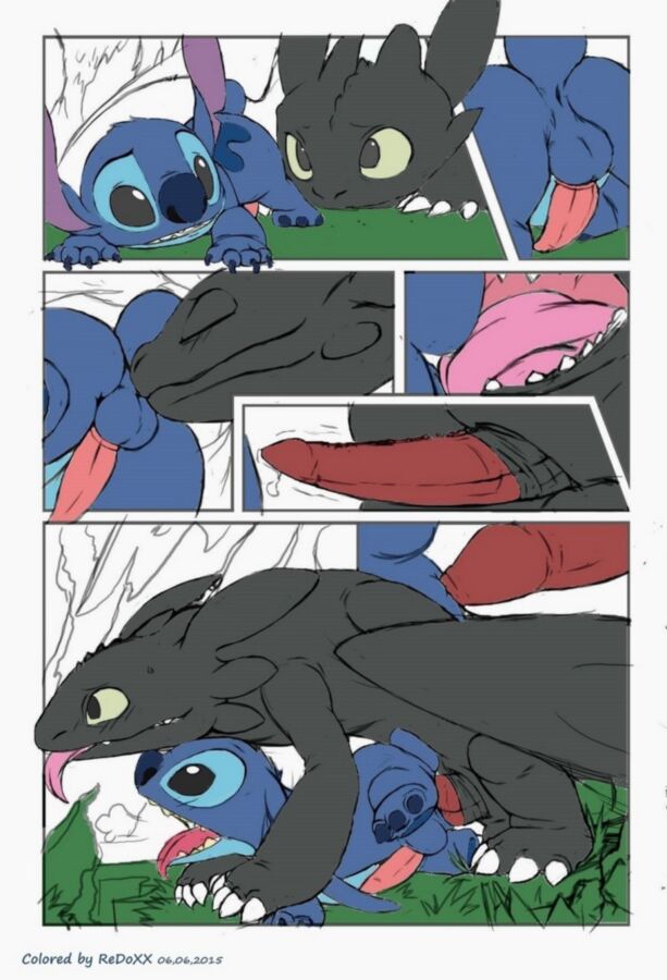 Free porn pics of Stitch vs Toothless Color 2 of 10 pics
